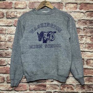 Vintage 1970s Washington High school Gold Russell Tag Sweatshirt